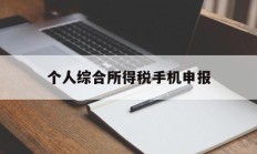 个人综合所得税手机申报(手机个人所得税的网上申报)